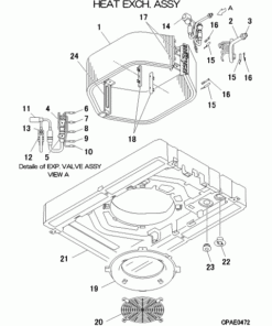 FDTW56KXZE3-W/1 HEAT EXCH. ASSY