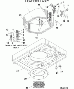 FDTW71KXZE3-W/1 HEAT EXCH. ASSY