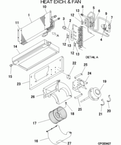 FDUH36KXZE3-W/1 HEAT EXCH. AND FAN