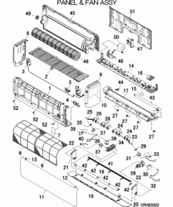 SRK50ZSXA-WF PANEL AND FAN ASSY