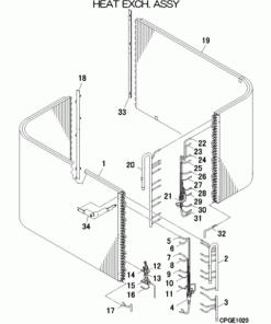 FDC224KXZRE2/P HEAT EXCH. ASSY