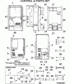 FDC224KXZXE1/P CONTROL AND PARTS SET
