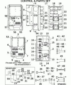 FDC475KXZRE2/P CONTROL AND PARTS SET