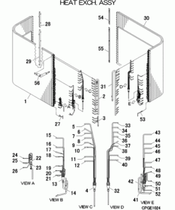 FDC560KXZRE2/P HEAT EXCH. ASSY