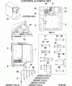 FDCA155KXZES1-W/P CONTROL AND PARTS SET