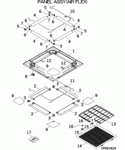 FDT140VH/B PANEL ASSY(AIR FLEX)