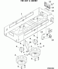 FDTW90KXE6F/P FAN ASSY AND CABINET