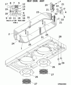 FDTW90KXE6F/P HEAT EXCH. ASSY