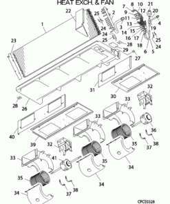 FDU140KXE6F/P HEAT EXCH. AND FAN