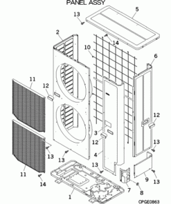 FDC224KXZME1/P PANEL ASSY