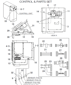 FDCA125VNX-W/P CONTROL AND PARTS SET