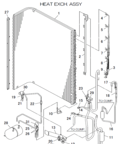 FDCA125VNX-W/P HEAT EXCH. ASSY