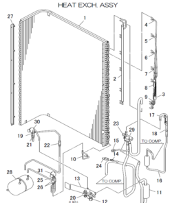 FDCA125VSX-W/P HEAT EXCH. ASSY