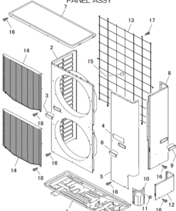 FDCA125VSX-W/P PANEL ASSY