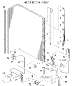 FDCA140VNX-W/P HEAT EXCH. ASSY