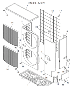 FDCA140VNX-W/P PANEL ASSY
