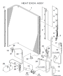 FDCA140VSX-W/P HEAT EXCH. ASSY