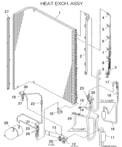 FDCA160VNX-W/P HEAT EXCH. ASSY