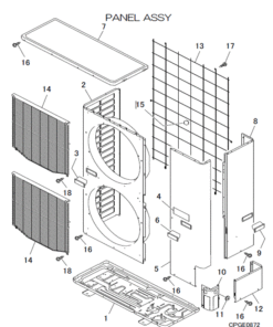 FDCA160VNX-W/P PANEL ASSY