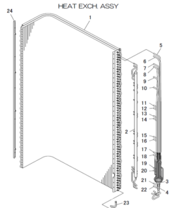 FDCA160VSA-W/P HEAT EXCH. ASSY