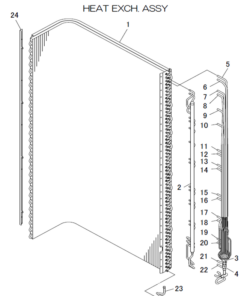 FDCA200VSA-W/P HEAT EXCH. ASSY