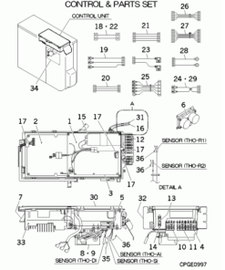 FDCA71VNX-W/P CONTROL AND PARTS SET
