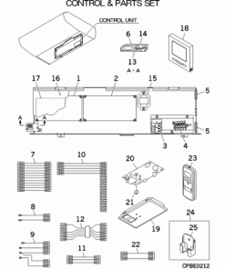 FDE125VH/P CONTROL AND PARTS SET