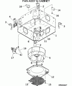 FDTC56KXZE3-W/1 FAN ASSY AND CABINET