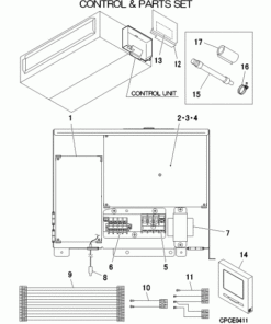 FDU125VH/P CONTROL AND PARTS SET