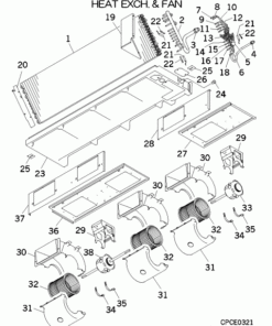 FDU140VH/P HEAT EXCH. AND FAN