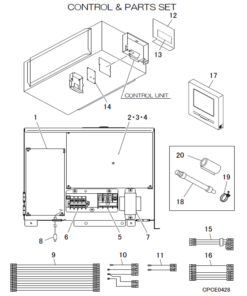 FDUA100VH/P CONTROL AND PARTS SET