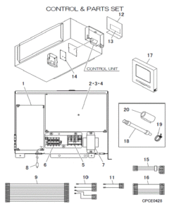 FDUA125VH/P CONTROL AND PARTS SET