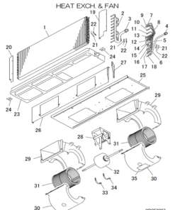 FDUA125VH/P HEAT EXCH. AND FAN