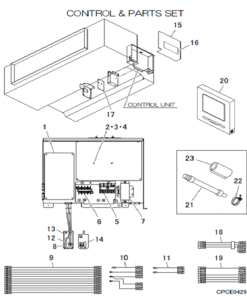 FDUA140VH/P CONTROL AND PARTS SET