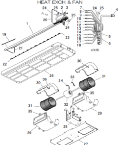 FDUA140VH/P HEAT EXCH. AND FAN