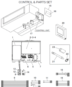 FDUA160VH/P CONTROL AND PARTS SET