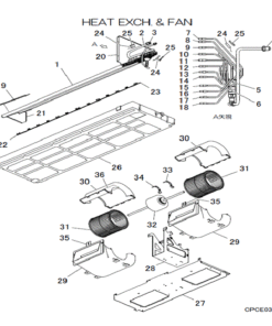 FDUA160VH/P HEAT EXCH. AND FAN