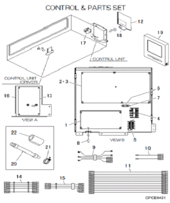 FDUA250VH/P CONTROL AND PARTS SET