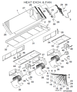 FDUA250VH/P HEAT EXCH. AND FAN