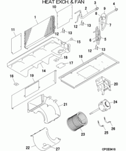 FDUM22KXZE3-W/1 HEAT EXCH. AND FAN