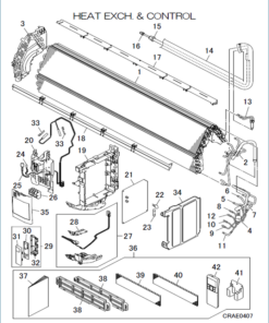 DXK21ZRA-WF1/P HEAT EXCH AND CONTROL