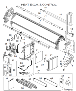 DXK24ZRA-WF1/P HEAT EXCH AND CONTROL