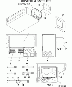 FDUT36KXZE3-W/1 CONTROL AND PARTS SET