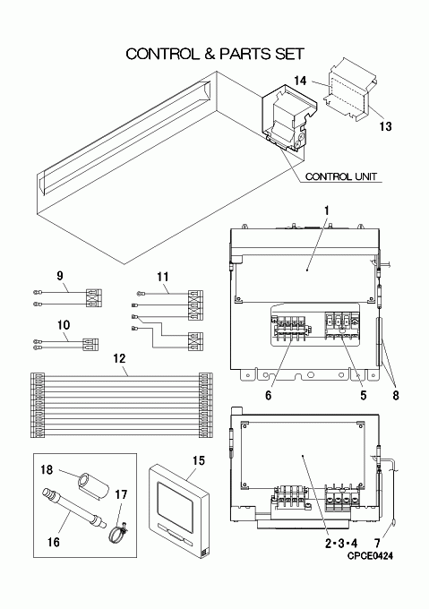 FDUT71KXZE3-W/1 CONTROL AND PARTS SET