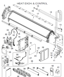SRK24YRA-WF1/P HEAT EXCH AND CONTROL